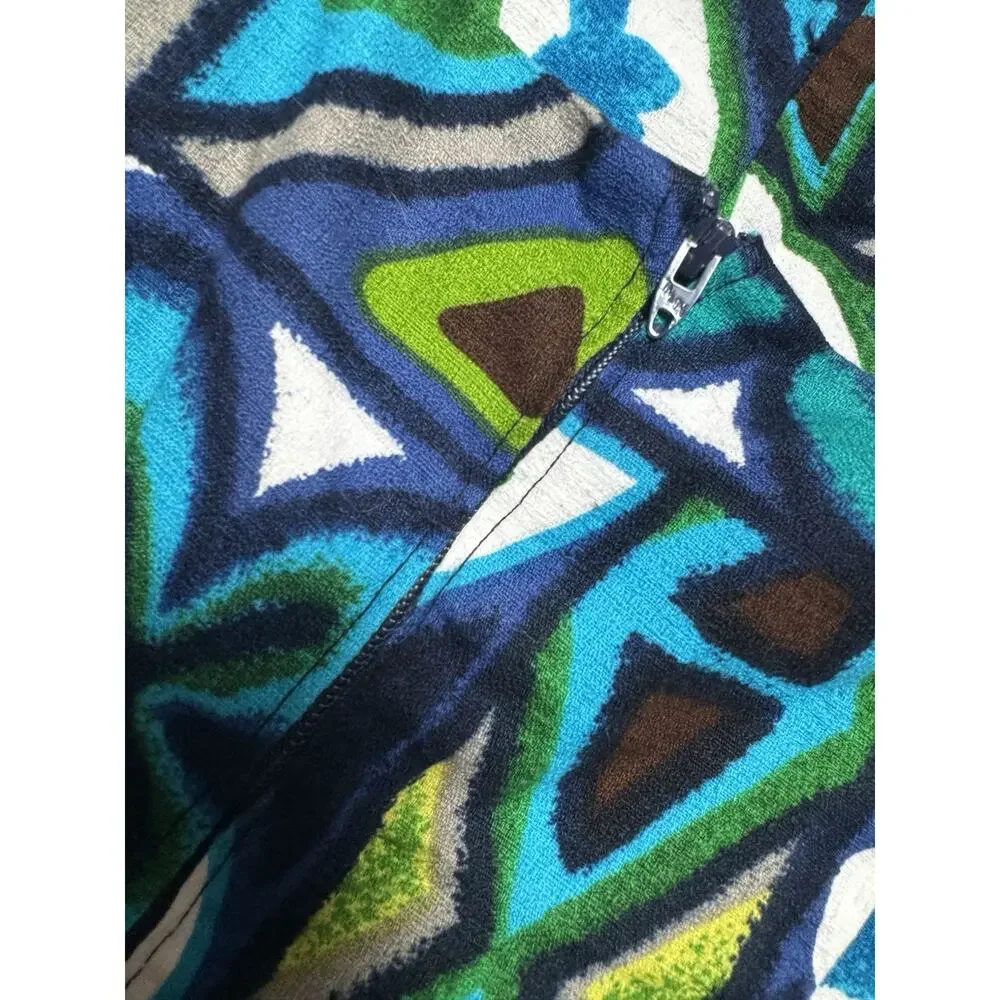 Boho Jumpsuit Womens Small Handmade Artsy Colorful Art To Wear Hippie - Picture 7 of 9